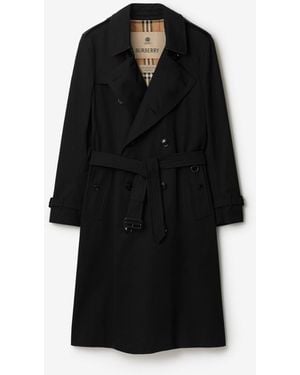 Burberry Long Kensington Heritage Trench Coat - Black