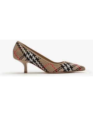 Burberry Check Dame Pumps​ - Metallic