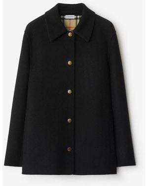 Burberry Wool Overshirt - Black