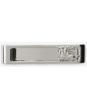 Burberry Rider Tie Bar - White