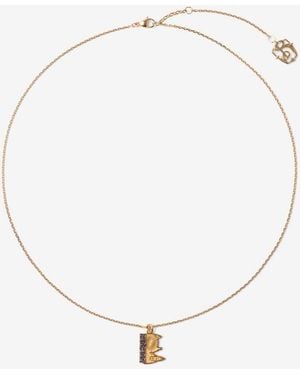 Burberry London Skyline Charm Necklace - Metallic