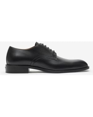 Burberry Leather Carlyle Stamp Derby Shoes - Black
