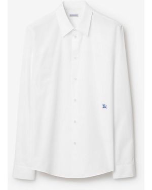 Burberry Slim Fit Cotton Formal Shirt - White