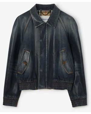 Burberry Coated Denim Jacket - Blue