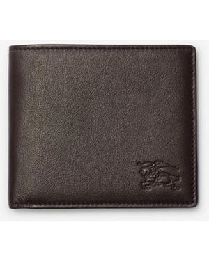 Burberry Pop Check Bifold Wallet - Green