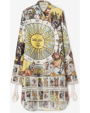 Burberry Tarot Silk Shirt - Metallic