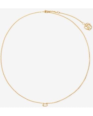 Burberry Charm Fine Chain Necklace - Metallic