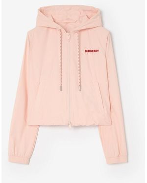 Burberry Heart Knight Stretch Nylon Hooded Jacket - Pink