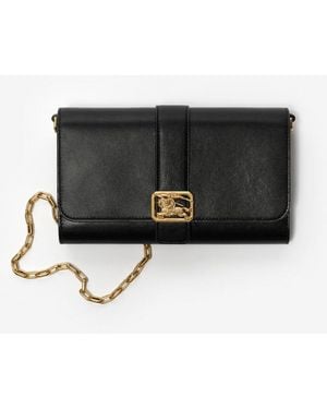 Burberry Rider Chain Strap Wallet - Black