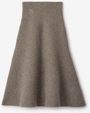 Burberry Wool Blend Skirt - Brown