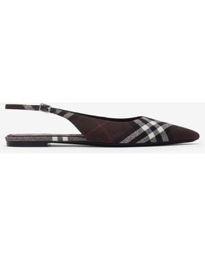 Burberry Check Dame Slingback Ballerinas​ - Multicolor