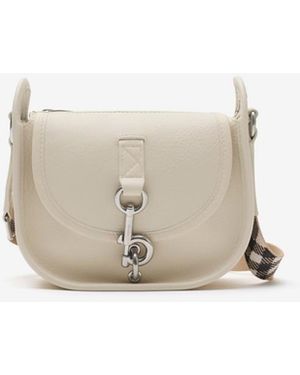 Burberry Mini B Clip Messenger Bag - White