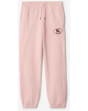 Burberry Cotton Jogging Pants - Pink