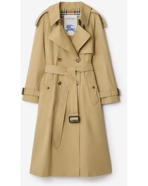 Burberry Long Castleford Trench Coat - Natural