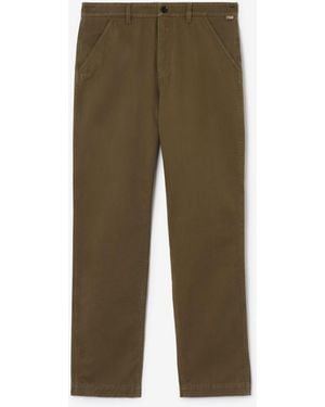 Burberry Cotton Twill Chinos - Green