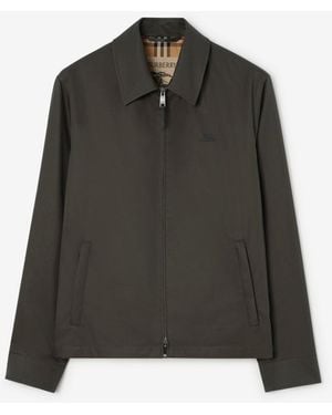 Burberry Tropical Gabardine Bloomsbury Harrington Jacket - Green
