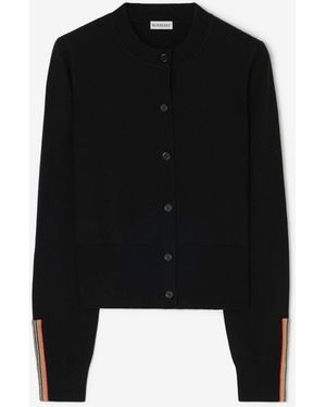 Burberry Wool Cardigan - Black