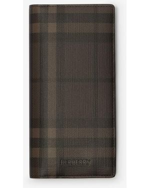 Burberry City Check Continental Wallet - Brown