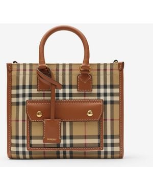 Burberry Mini Freya Tote - Brown
