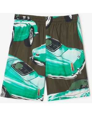Burberry Car Cotton Poplin Shorts - Vert