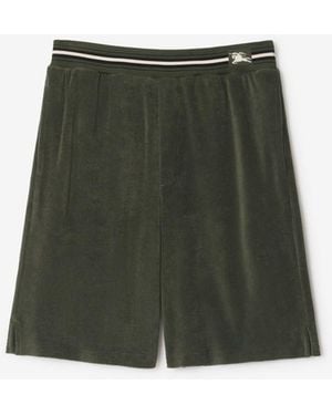 Burberry Towelling Shorts - Green