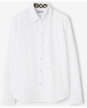 Burberry Classic Fit Cotton Poplin Shirt - White