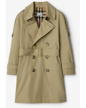 Burberry Gabardine Trench Coat - Vert