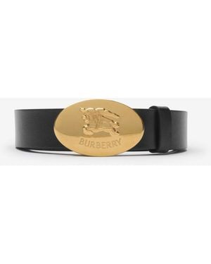 Burberry Reversible Leather Oval Knight Stamp Belt - Multicolour