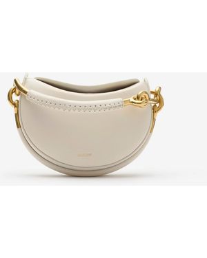 Burberry Bridle Hand-Painted Edge Clutch Bag - White