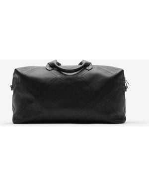 Burberry Embossed Check Duffle Bag - Schwarz