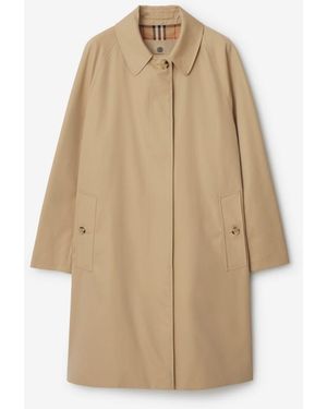 Burberry Mid-Length Camden Heritage Car Coat - Natural