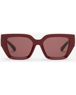 Burberry Ekd Rectangular Sunglasses - Pink