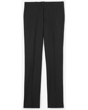 Burberry Wool Bond Tailored Trousers - Black