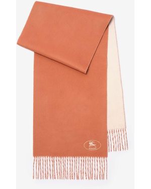 Burberry Knight Cashmere Scarf - Orange