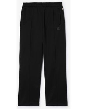 Burberry Knight Cotton Blend Track Trousers - Black