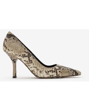Burberry Python-Print Leather Dame High Pumps​ - Metallic