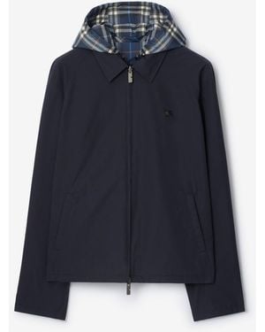 Burberry Reversible Check Cotton Jacket - Blue