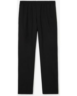 Burberry Wool Track Trousers - Black