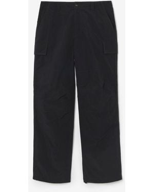 Burberry Nylon Cargo Trousers - Black