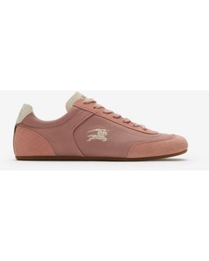 Burberry Leather Knight Runner Trainers - Pink