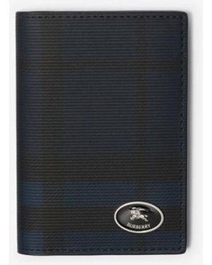 Burberry Check Folding Card Case​ - Black