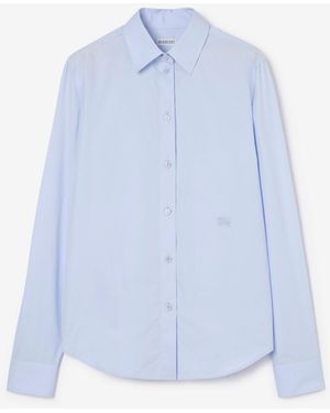Burberry Classic Fit Cotton Poplin Formal Shirt - Blue