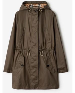 Burberry Coated Gabardine Parka - Marron