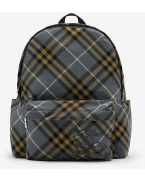 Burberry Small Check Backpack - Green