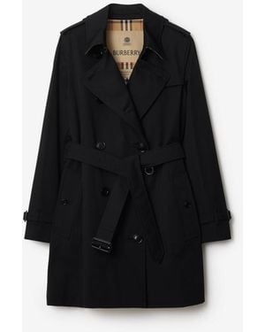 Burberry Short Kensington Heritage Trench Coat - Black