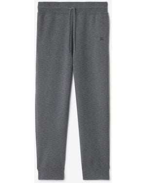 Burberry Cashmere Blend Jogging Trousers - Grey