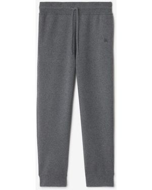 Burberry Cashmere Blend Jogging Trousers - Grey