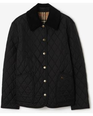 Burberry Quilted Nylon Dranefeld Barn Jacket - Black