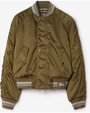 Burberry Reversible Nylon Bomber Jacket - Green