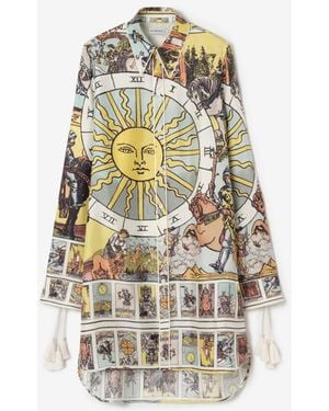 Burberry Tarot Silk Shirt - Metallic